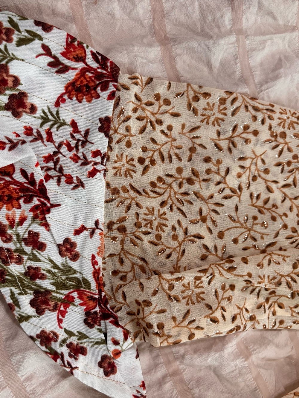 Umgee Mixed Floral Blouse NWT Size Medium Cottagecore Boho - Picture 6 of 7